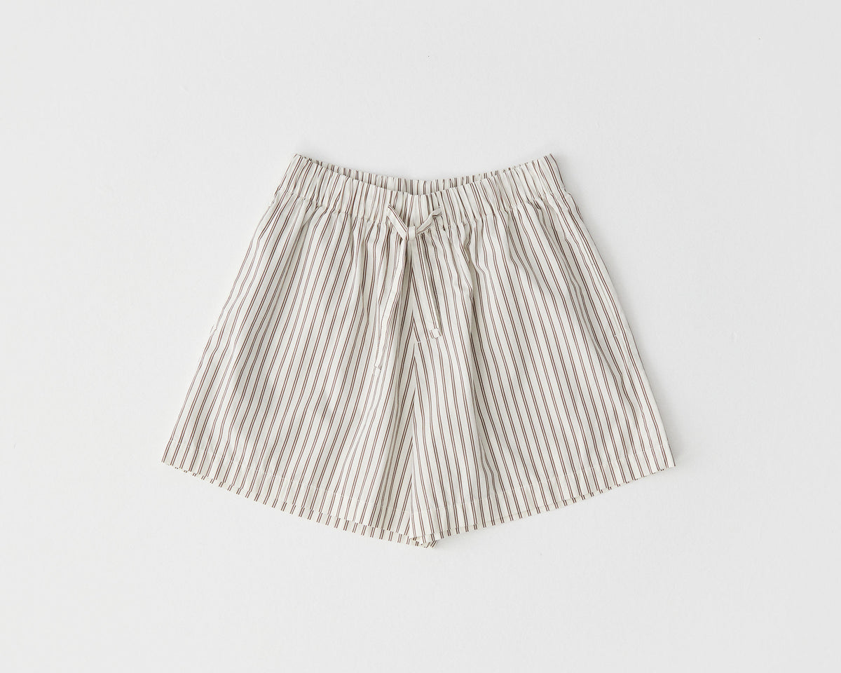 Tekla Poplin Short - Hopper Stripes