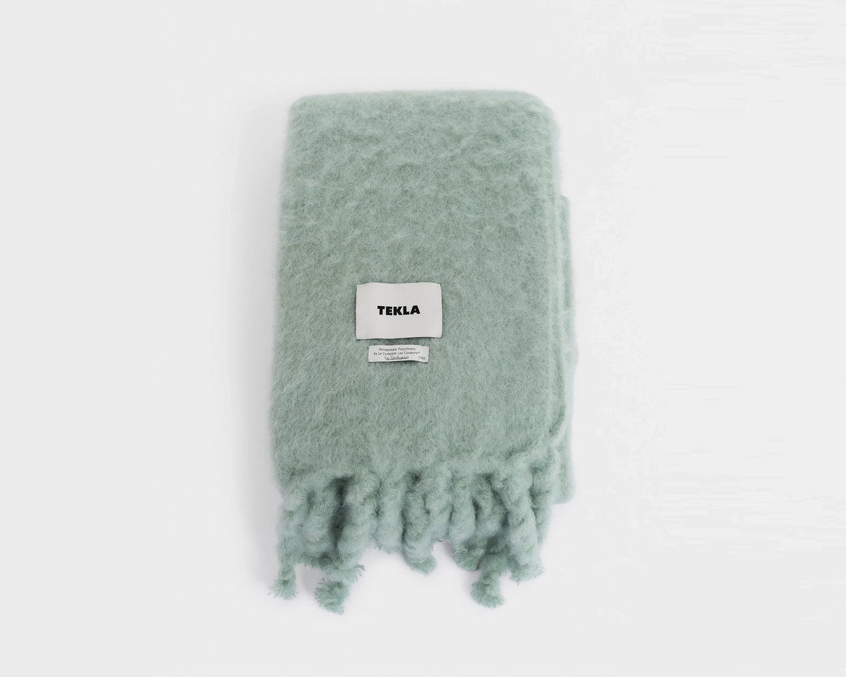 Tekla Mohair Blanket 'The Colours of Le Corbusier' –  Vert Anglais Clair