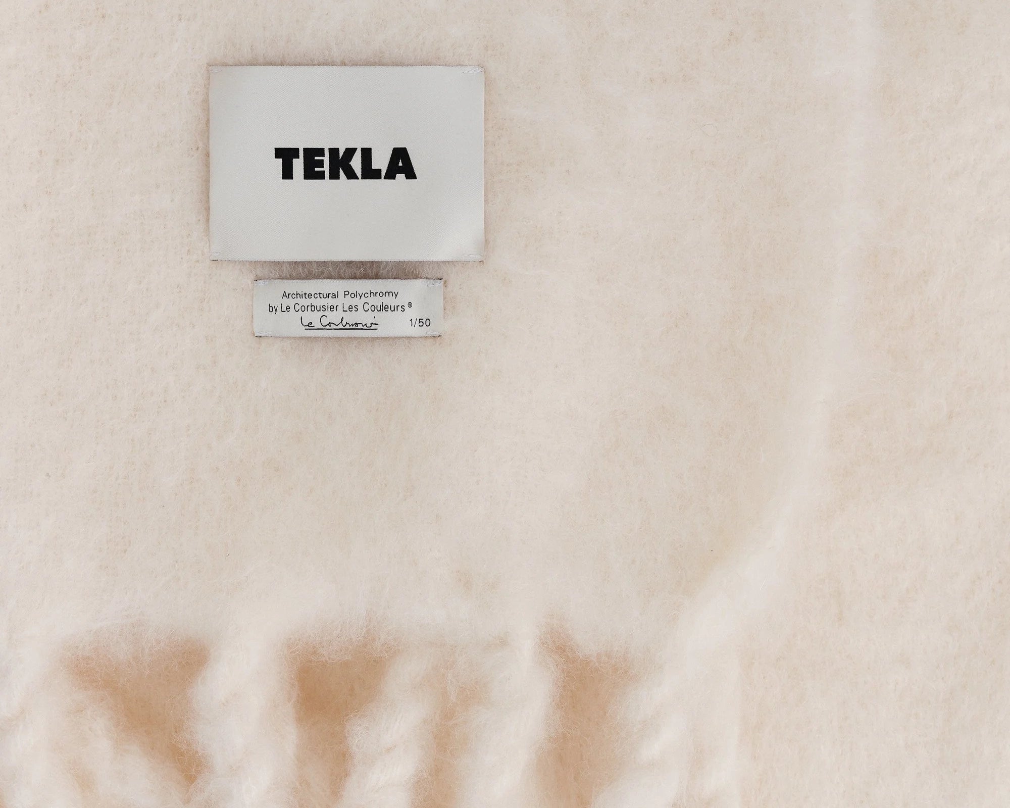 Tekla Mohair Blanket 'The Colours of Le Corbusier' –  Blanc