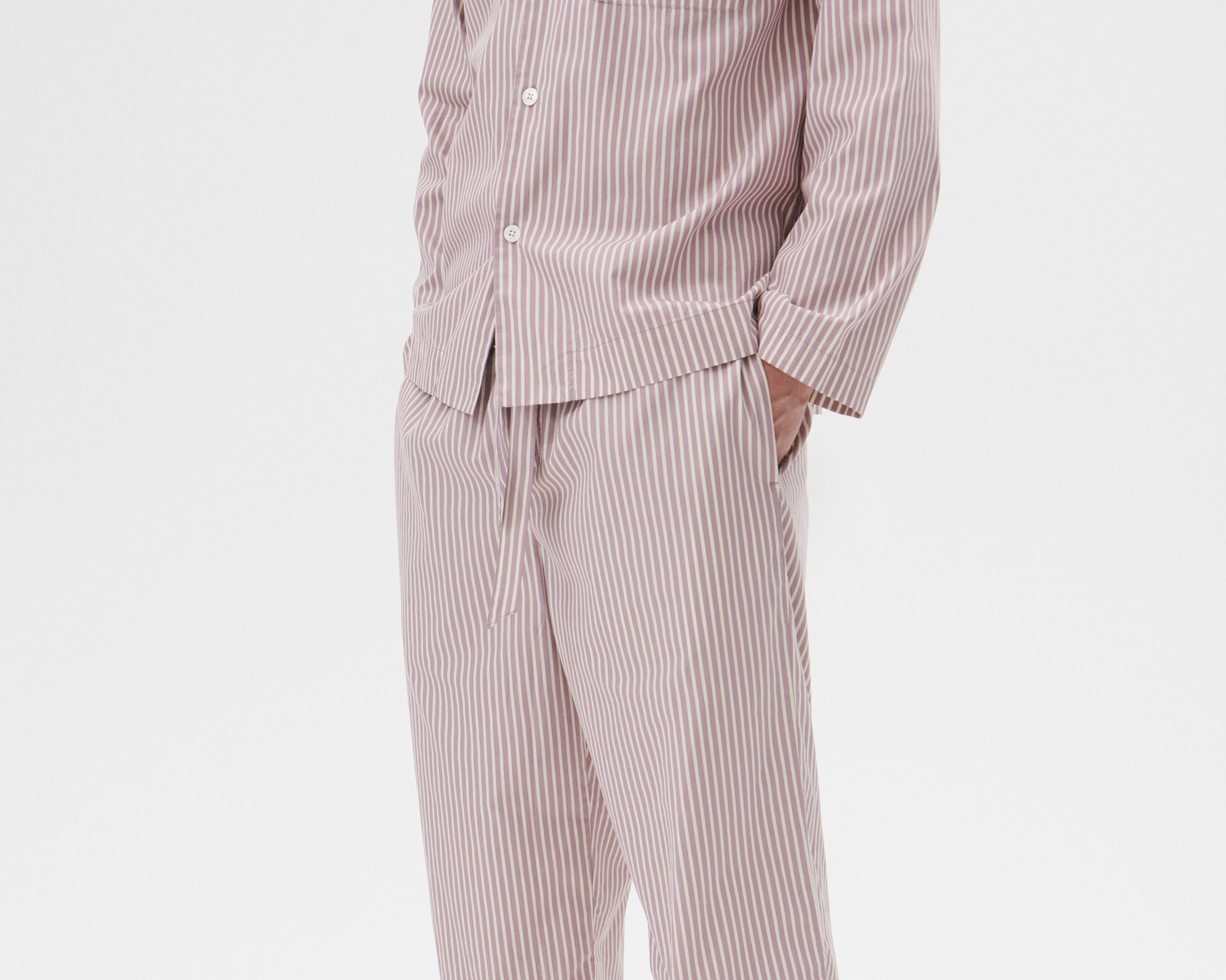 Tekla Poplin Pant - Skipper Stripes