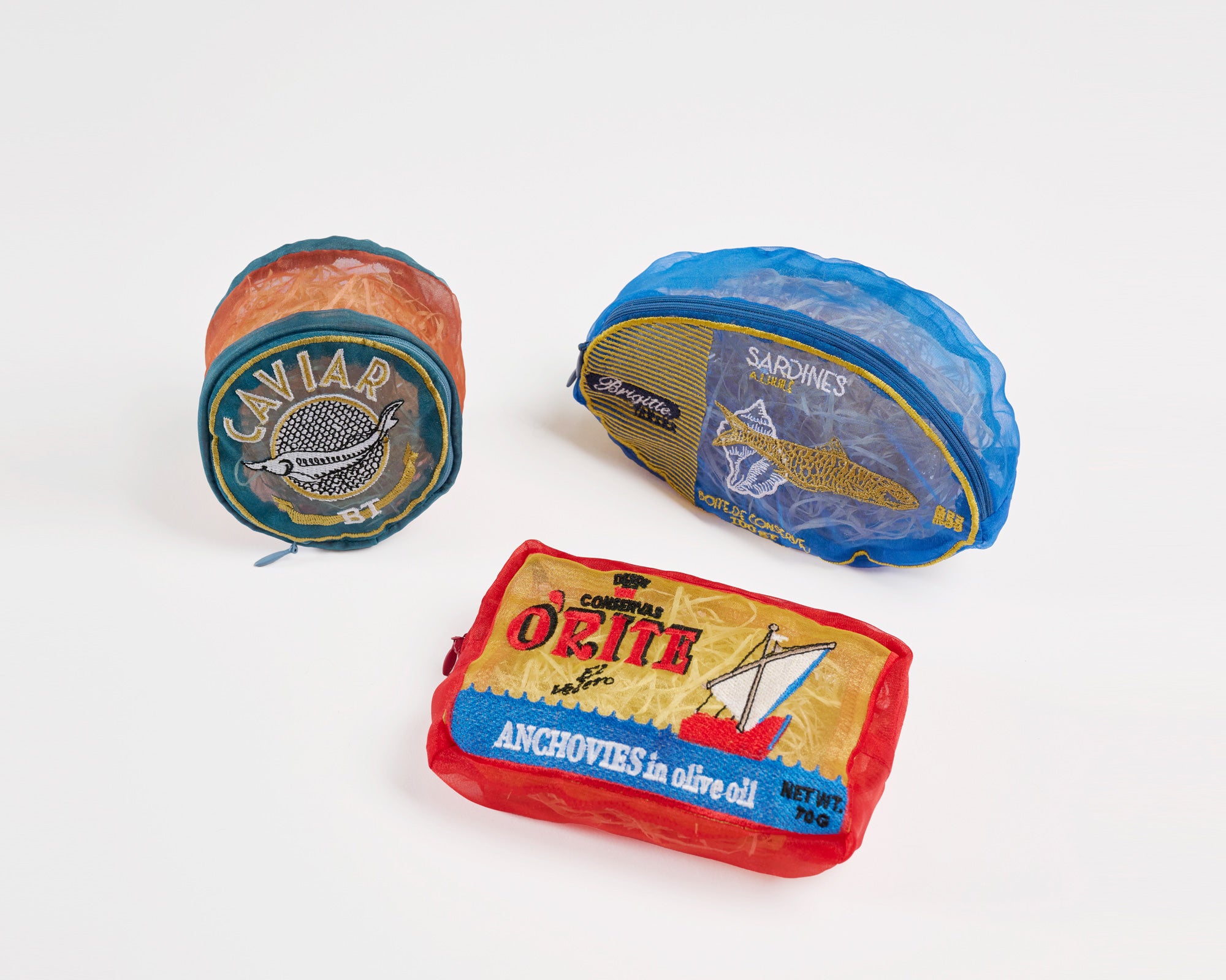 Brigitte Tanaka Organza Pouch - Sardine