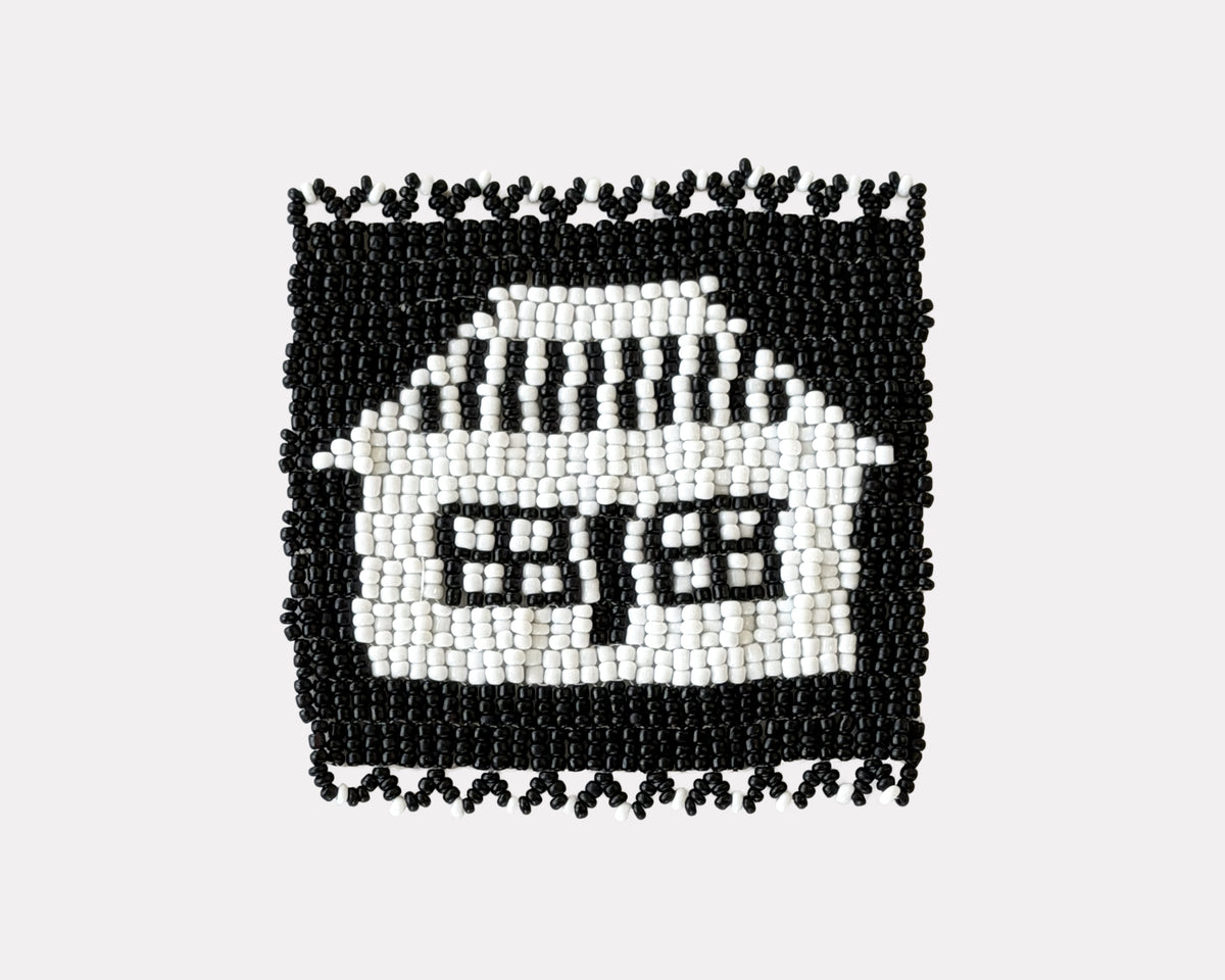 Beaded 'House' Coaster 493
