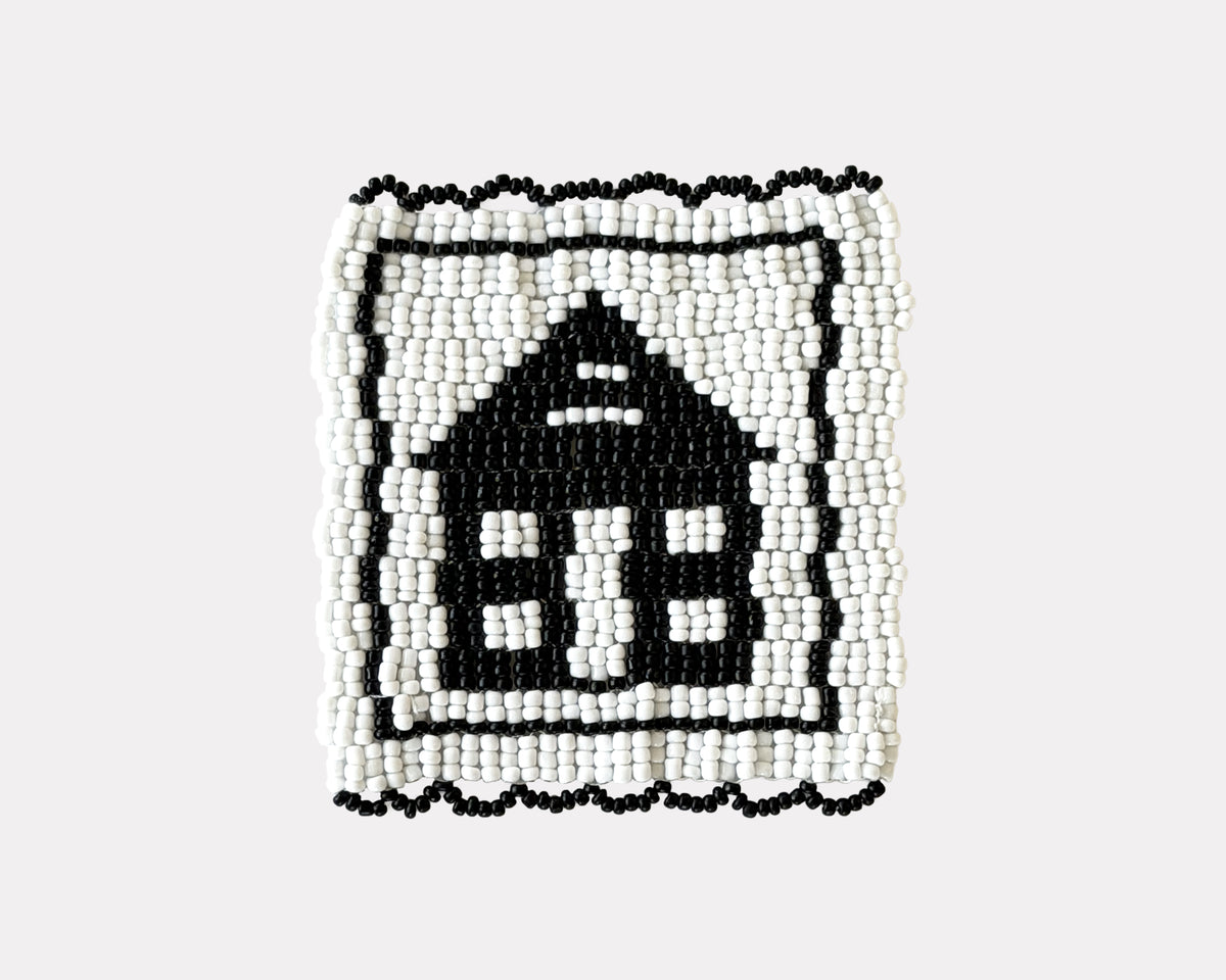Beaded 'House' Coaster 500