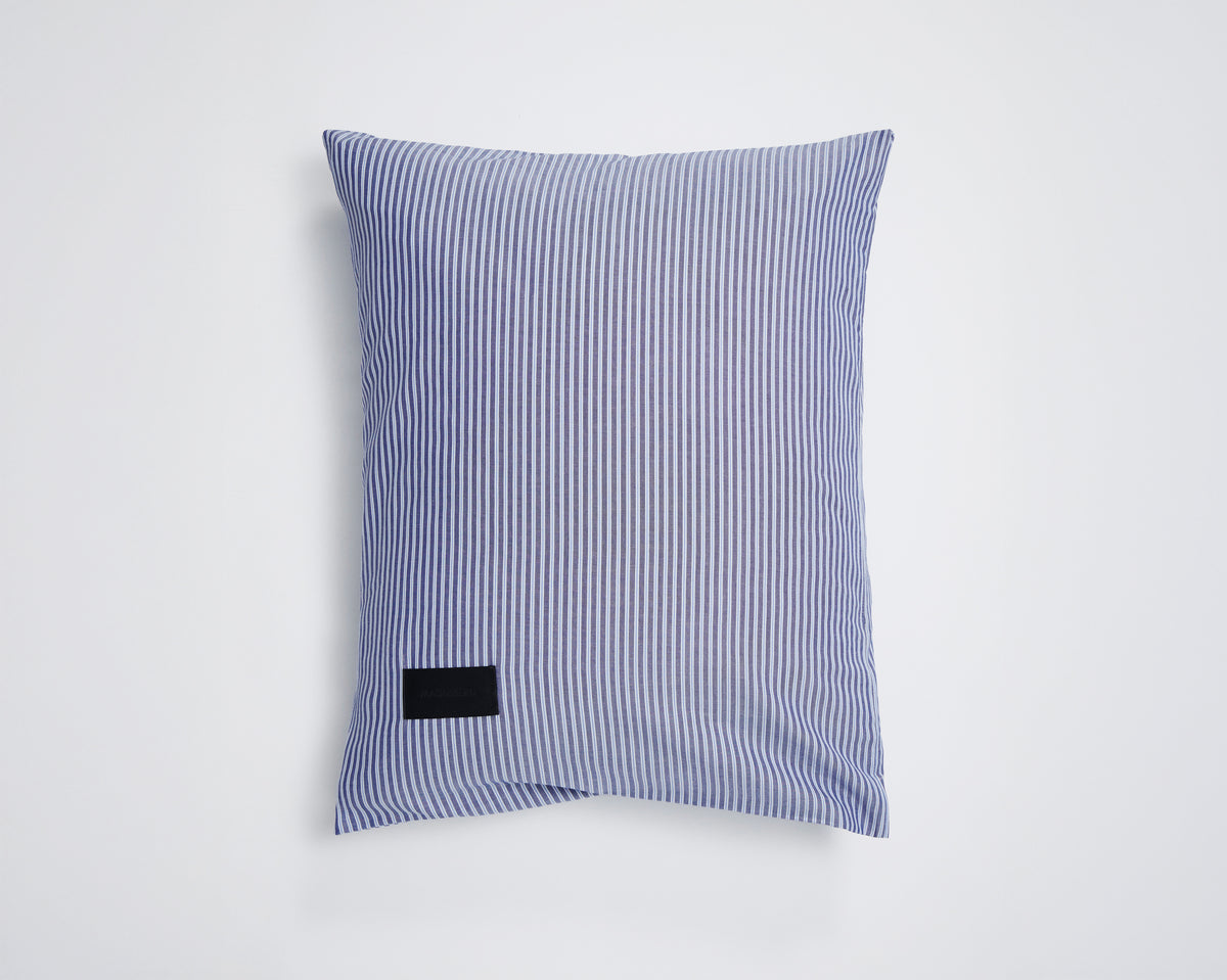 Magniberg Wall Street Oxford Pillowcase - Dark Blue Stripe