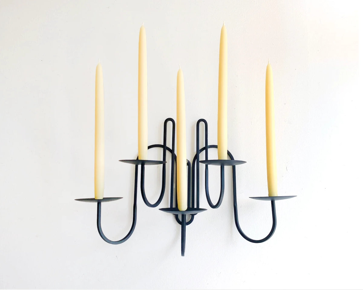Fredericks & Mae Five Armed Iron Candle Holder