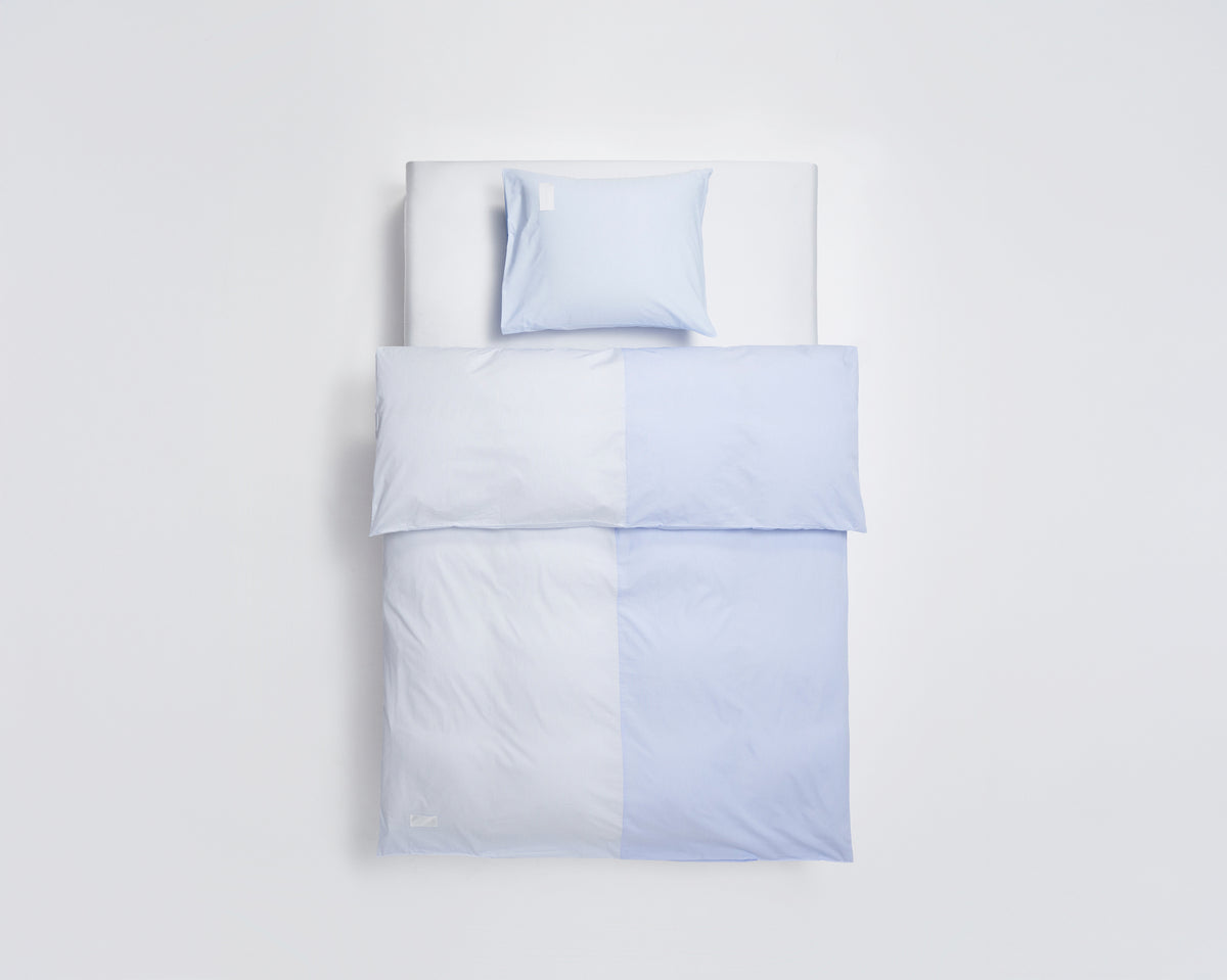 Magniberg Wall Street Poplin Duvet Cover - Half & Half Stripes