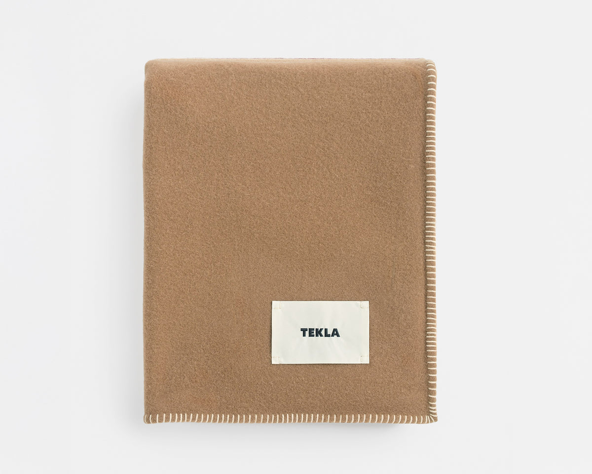 Tekla Lambswool Wool Blanket - Oak