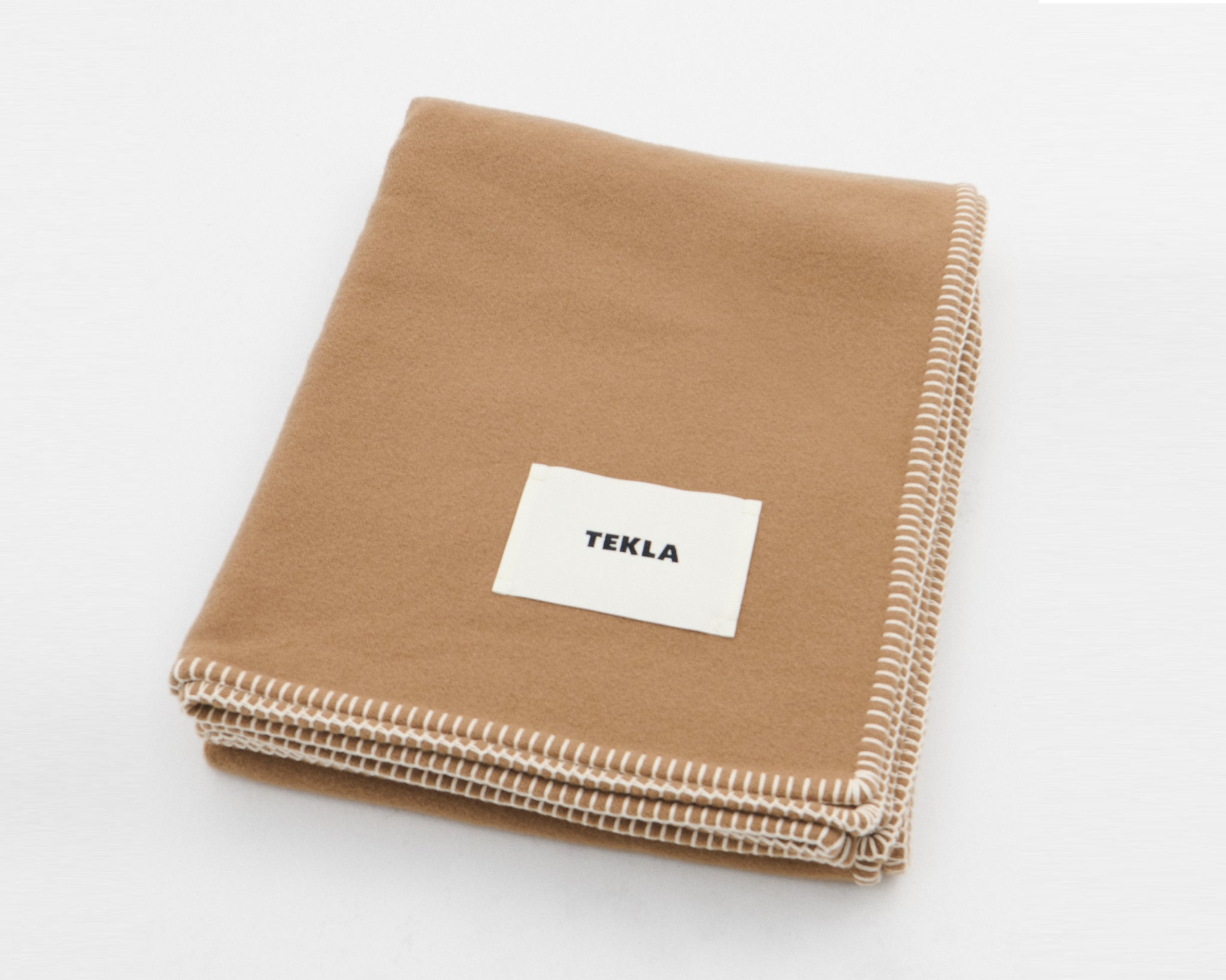 Tekla Lambswool Wool Blanket - Oak