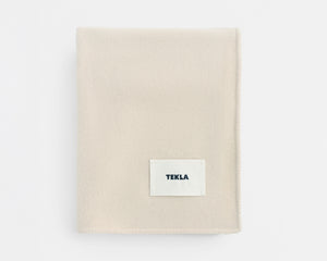 Tekla Lambswool Wool Blanket - Snow
