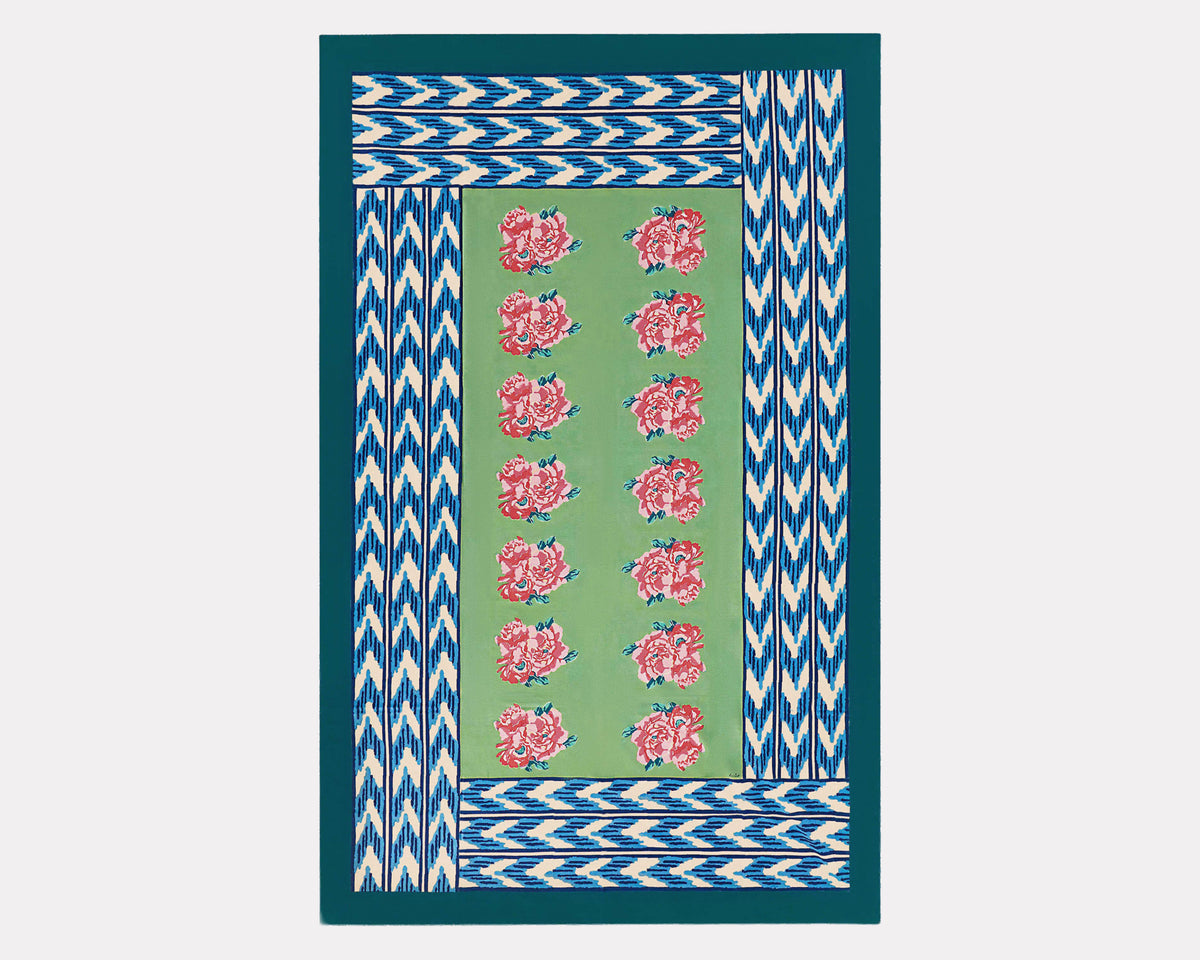 Lisa Corti Tablecloth - Nina Rose Mint
