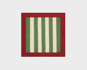 Lisa Corti Napkin - Nizam Stripes Green Natural