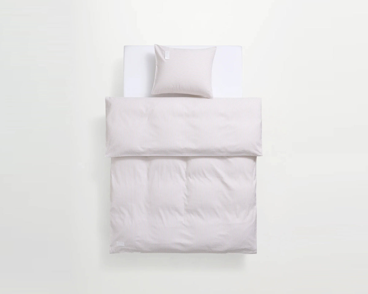 Magniberg Wall Street Oxford Duvet Cover - Stripe Light Beige