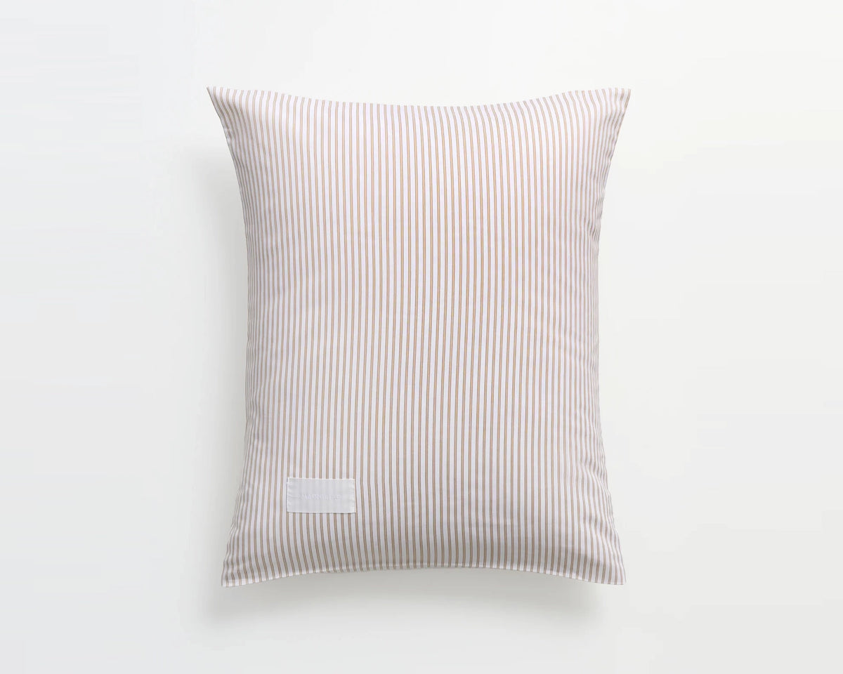 Magniberg Wall Street Oxford Pillowcase - Stripe Light Beige