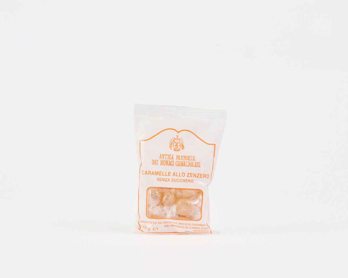 Antica Farmacia Camaldoli Caramelle Allo Zenzero Senza Zucchero - Sugar Free Ginger Candies