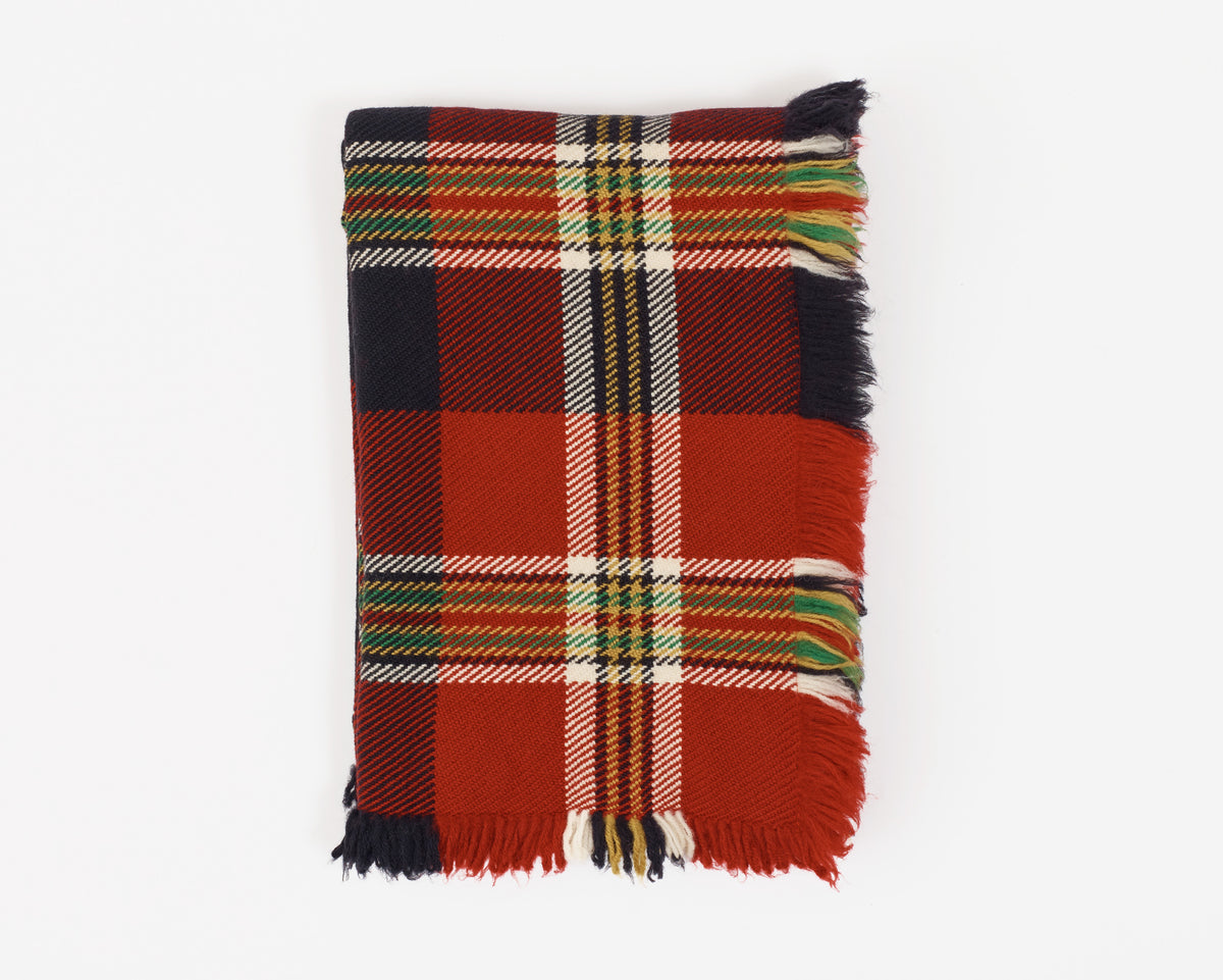 Traditional Bulgarian Mountain Blanket - Red & Black