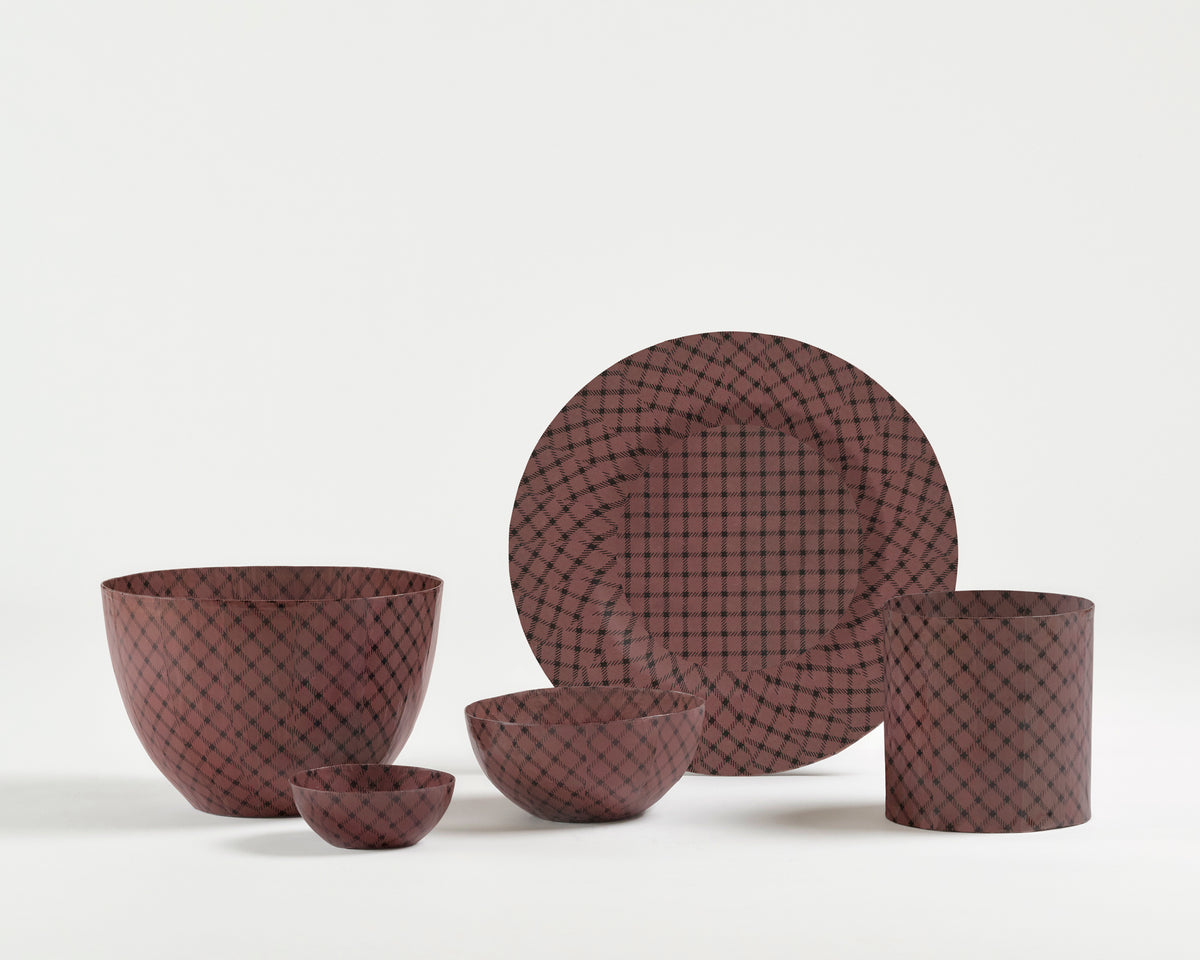 Pan After's Paper Collection - Taupe Brown Check