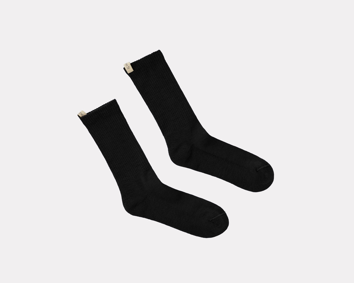 Comme Si Merino Tube Socks - Black