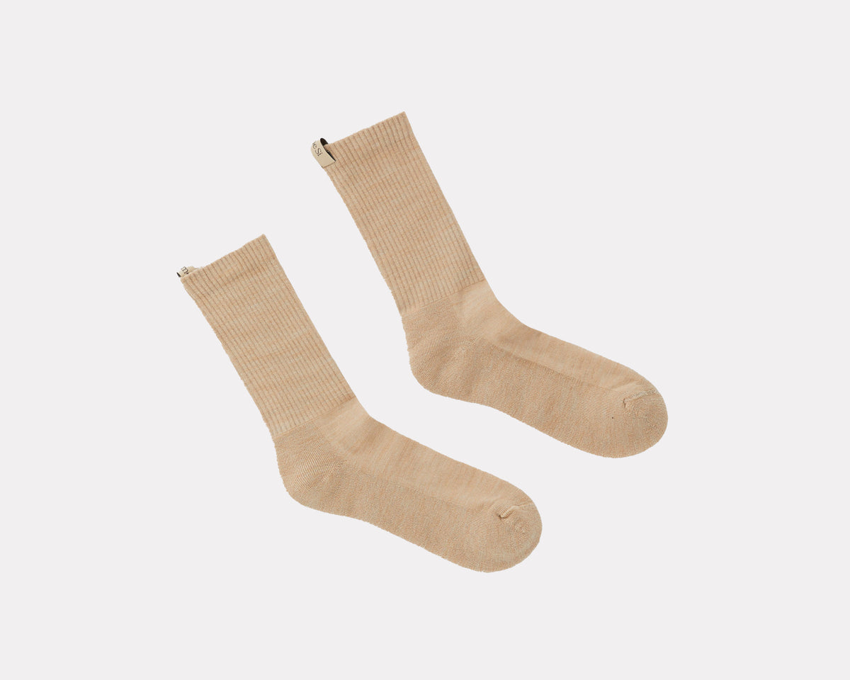 Comme Si Merino Tube Socks - Camel