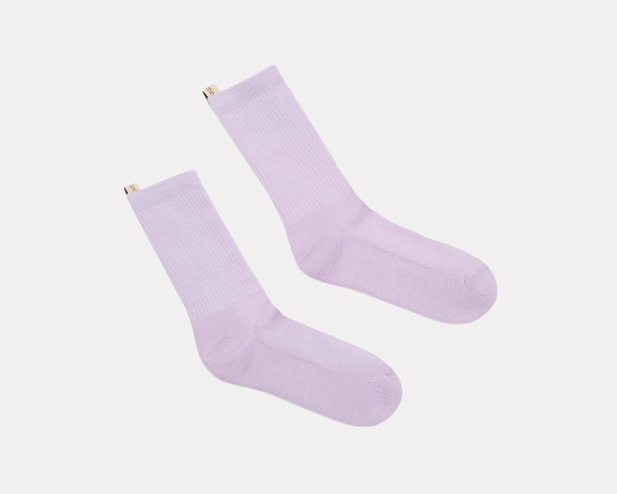 Comme Si Merino Tube Socks - Lilac