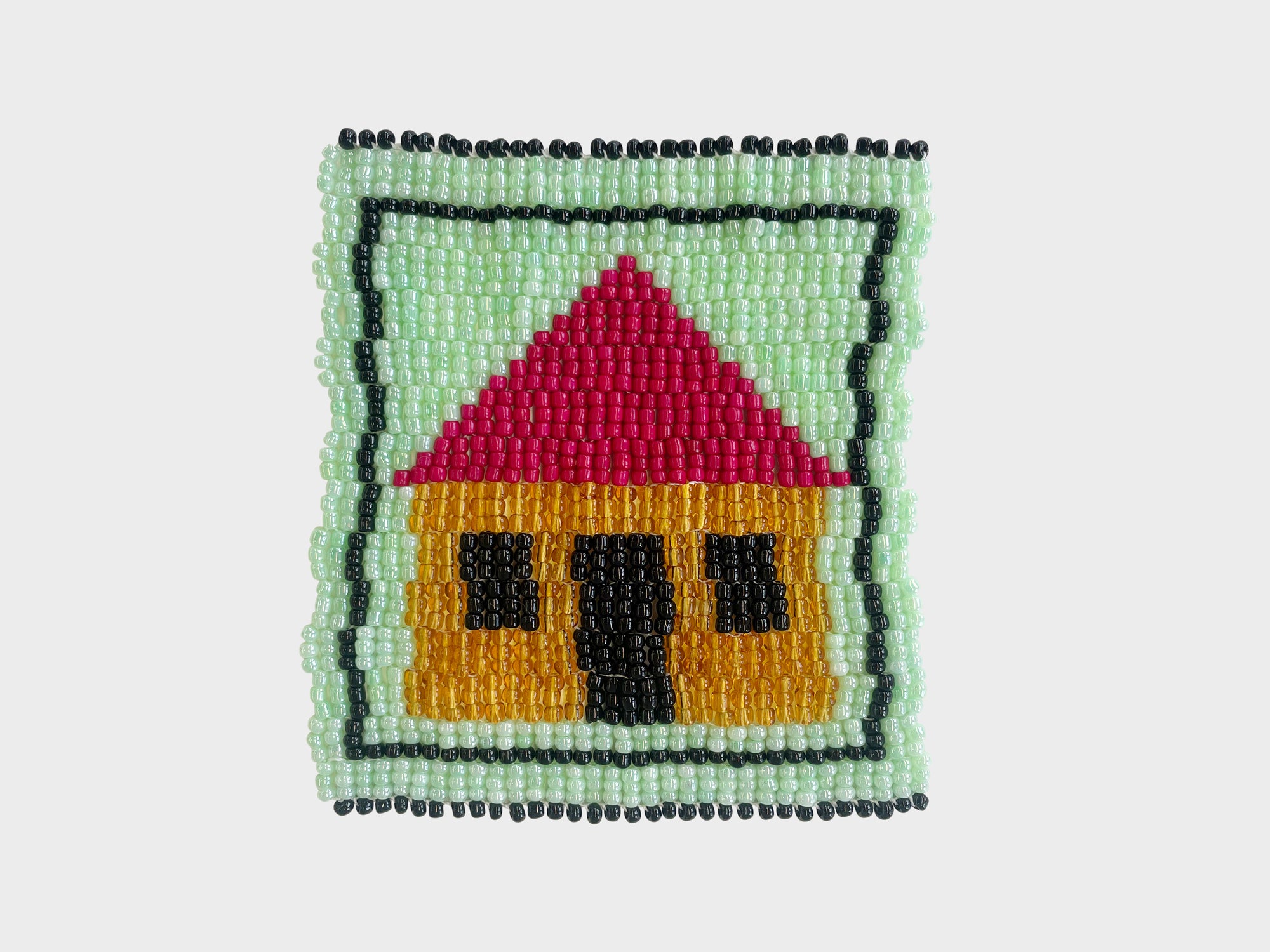 Beaded 'House' Coaster 391