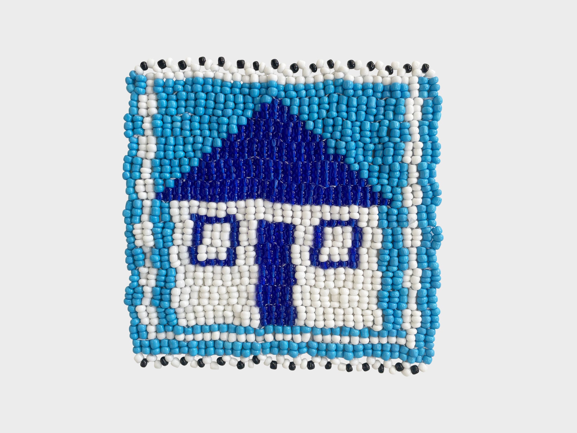 Beaded 'House' Coaster 393