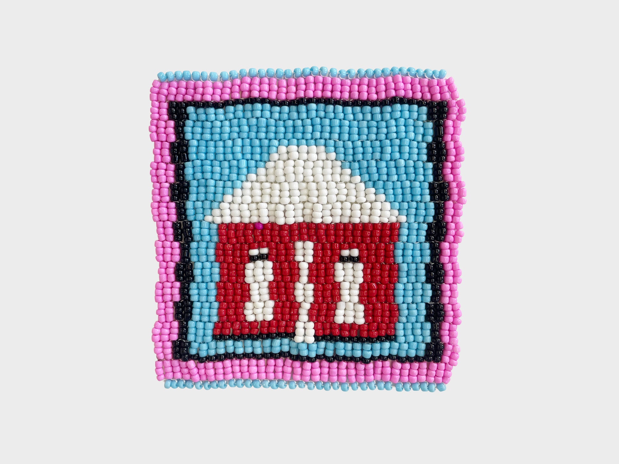 Beaded 'House' Coaster 395