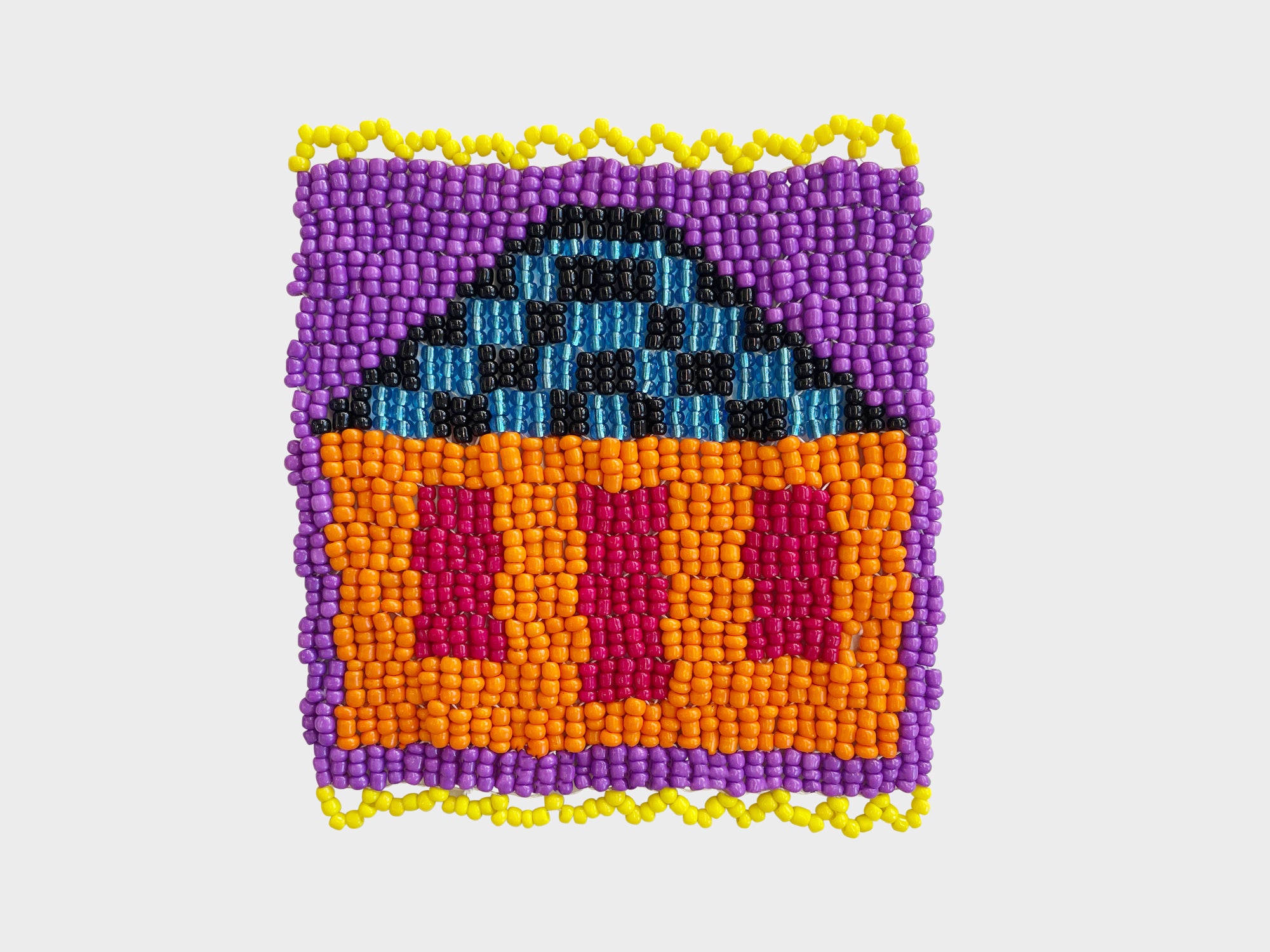 Beaded 'House' Coaster 396