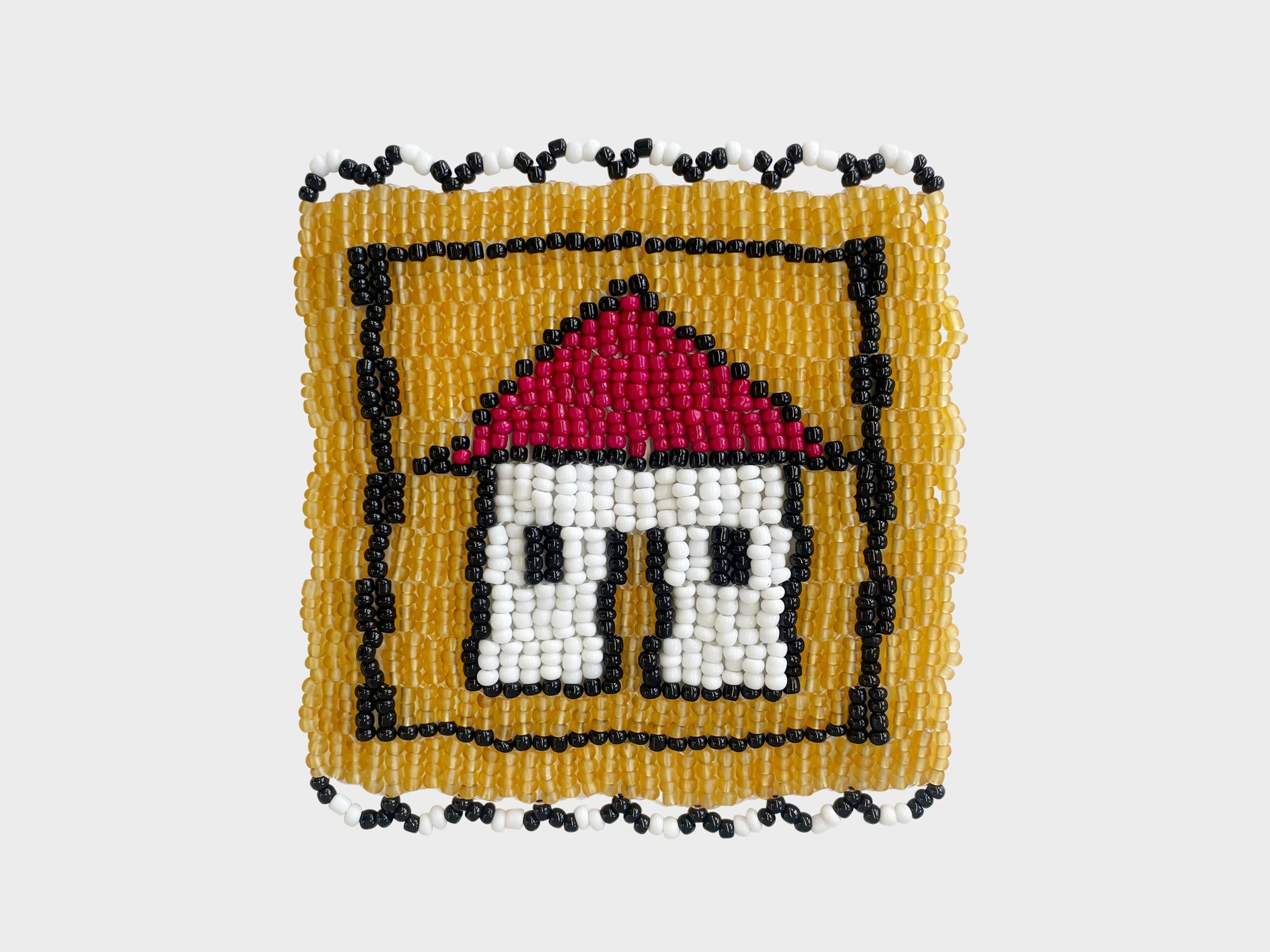 Beaded 'House' Coaster 397