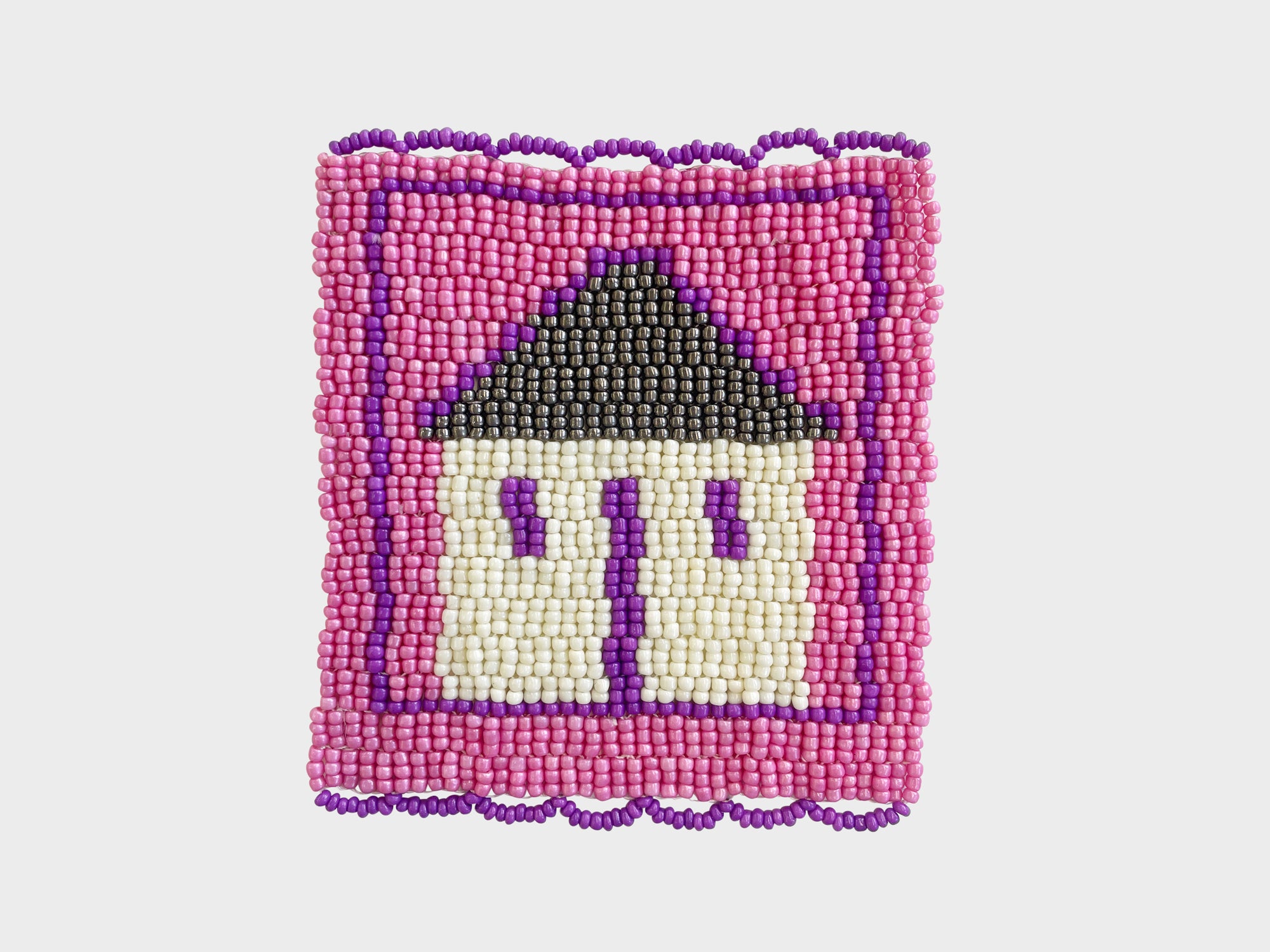 Beaded 'House' Coaster 403