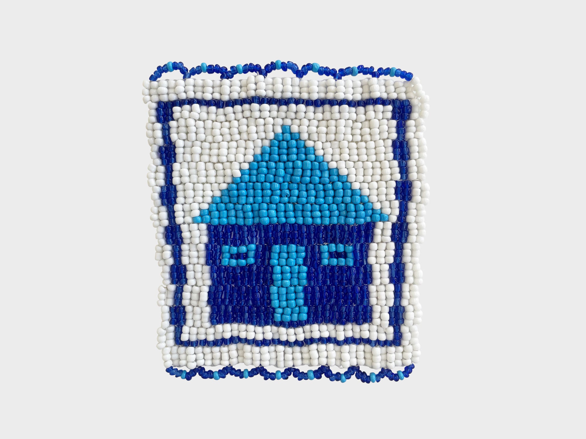 Beaded 'House' Coaster 407