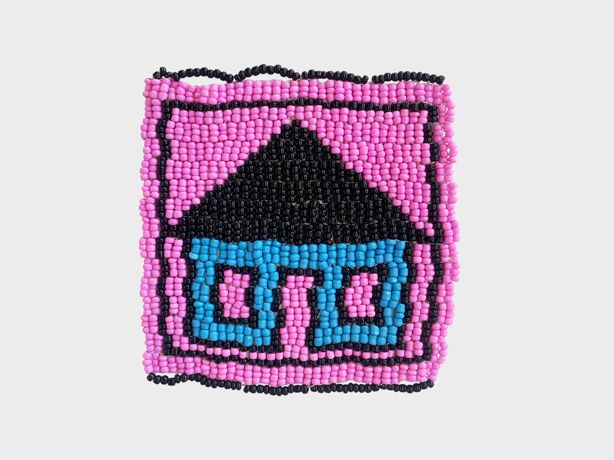 Beaded 'House' Coaster 409