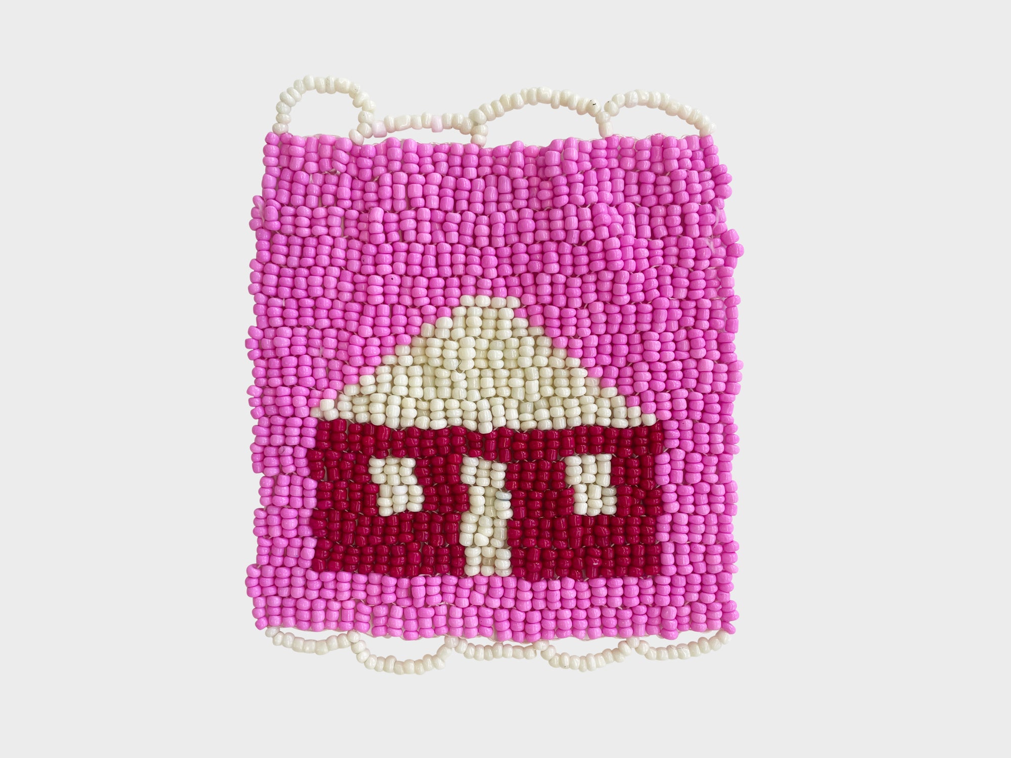 Beaded 'House' Coaster 414