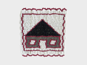 Beaded 'House' Coaster 420