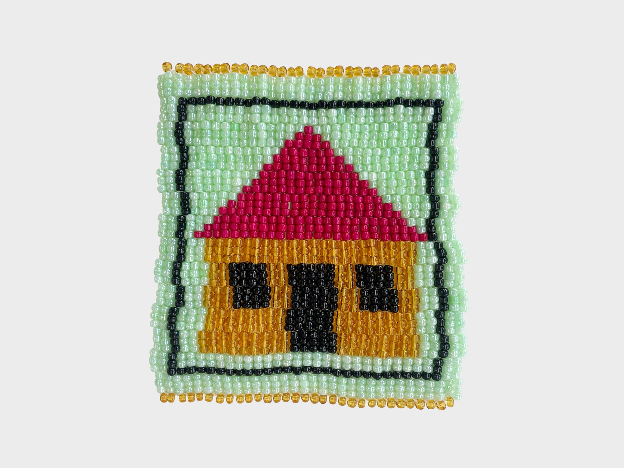 Beaded 'House' Coaster 425