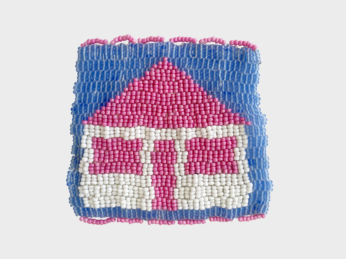 Beaded 'House' Coaster 430