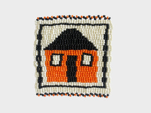 Beaded 'House' Coaster 443