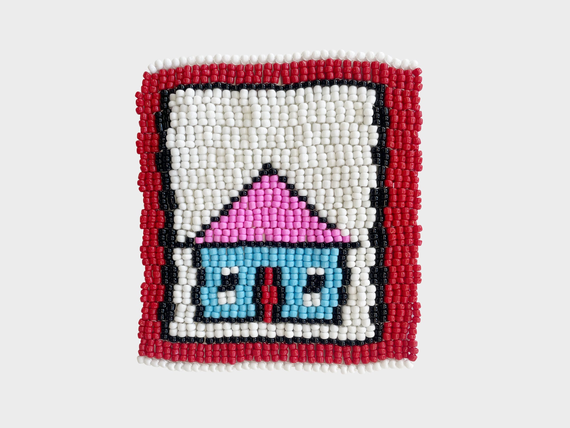 Beaded 'House' Coaster 444