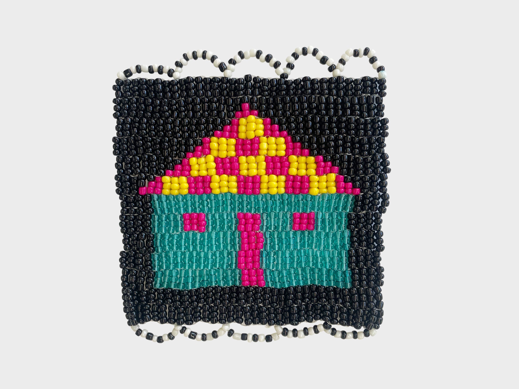 Beaded 'House' Coaster 445