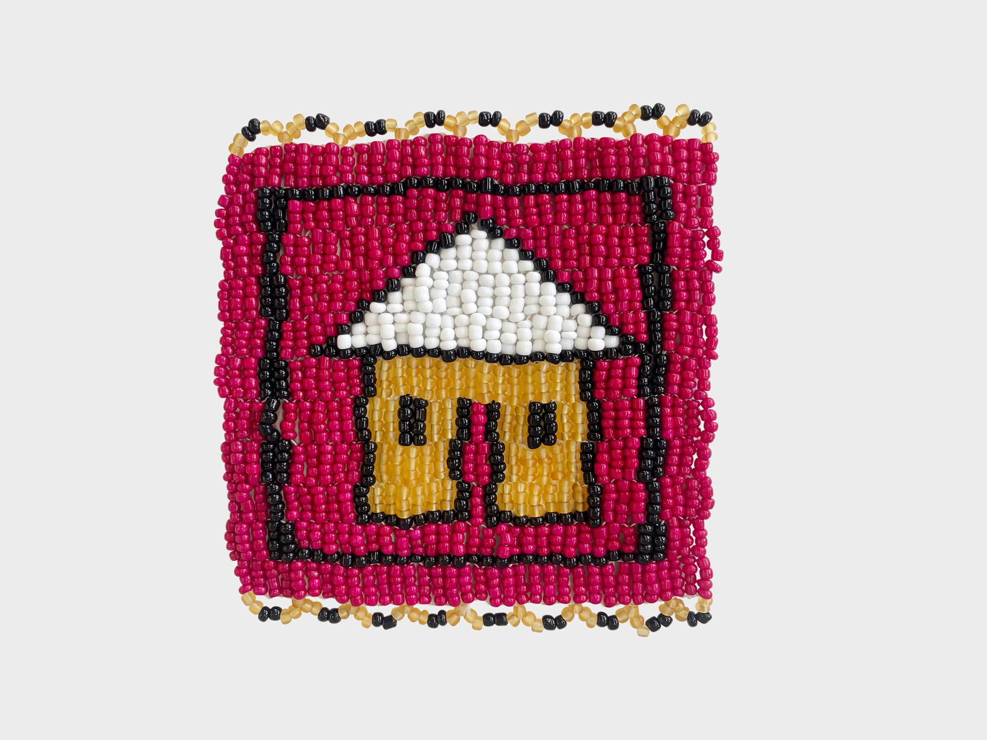 Beaded 'House' Coaster 454