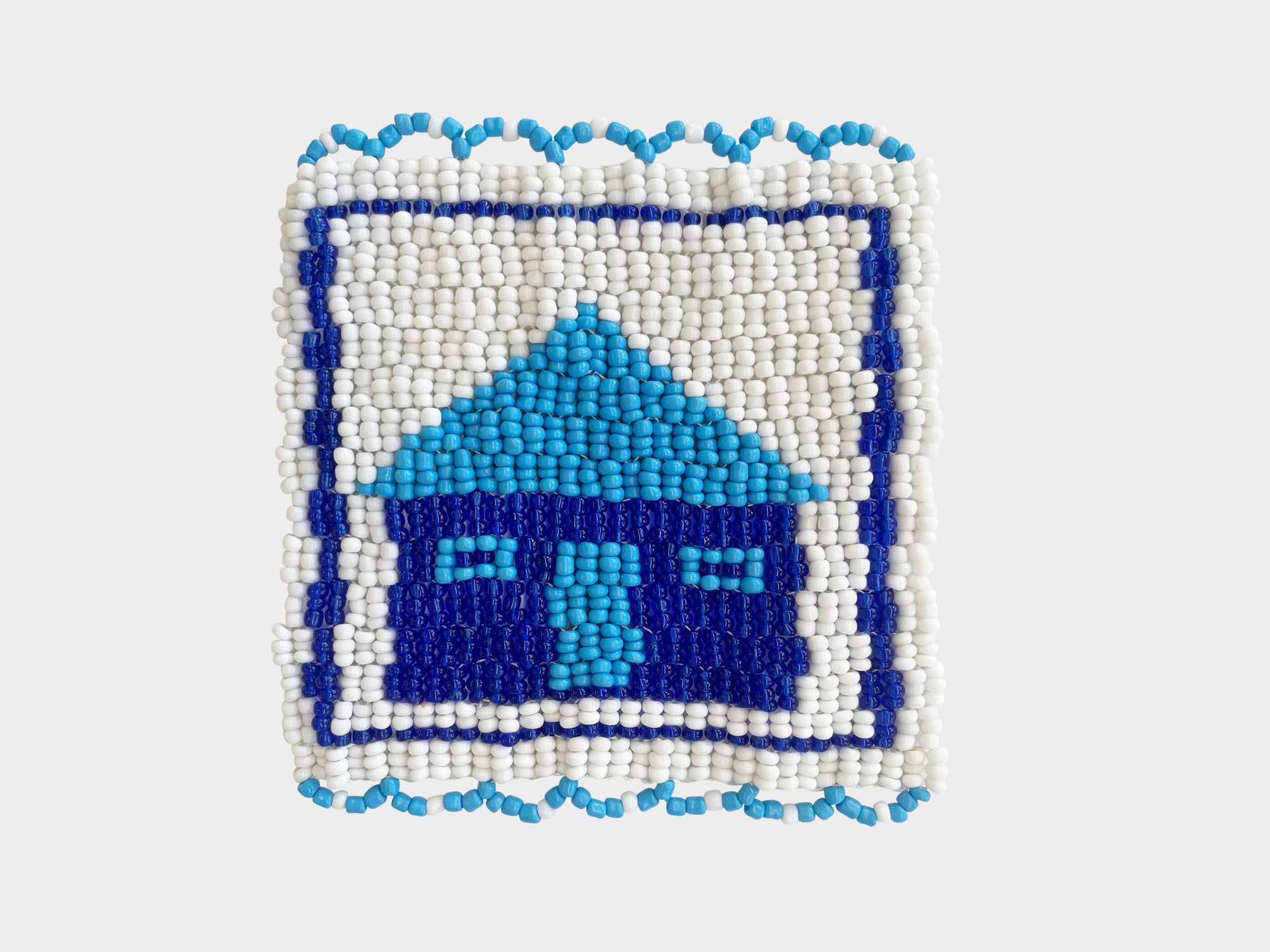 Beaded 'House' Coaster 460