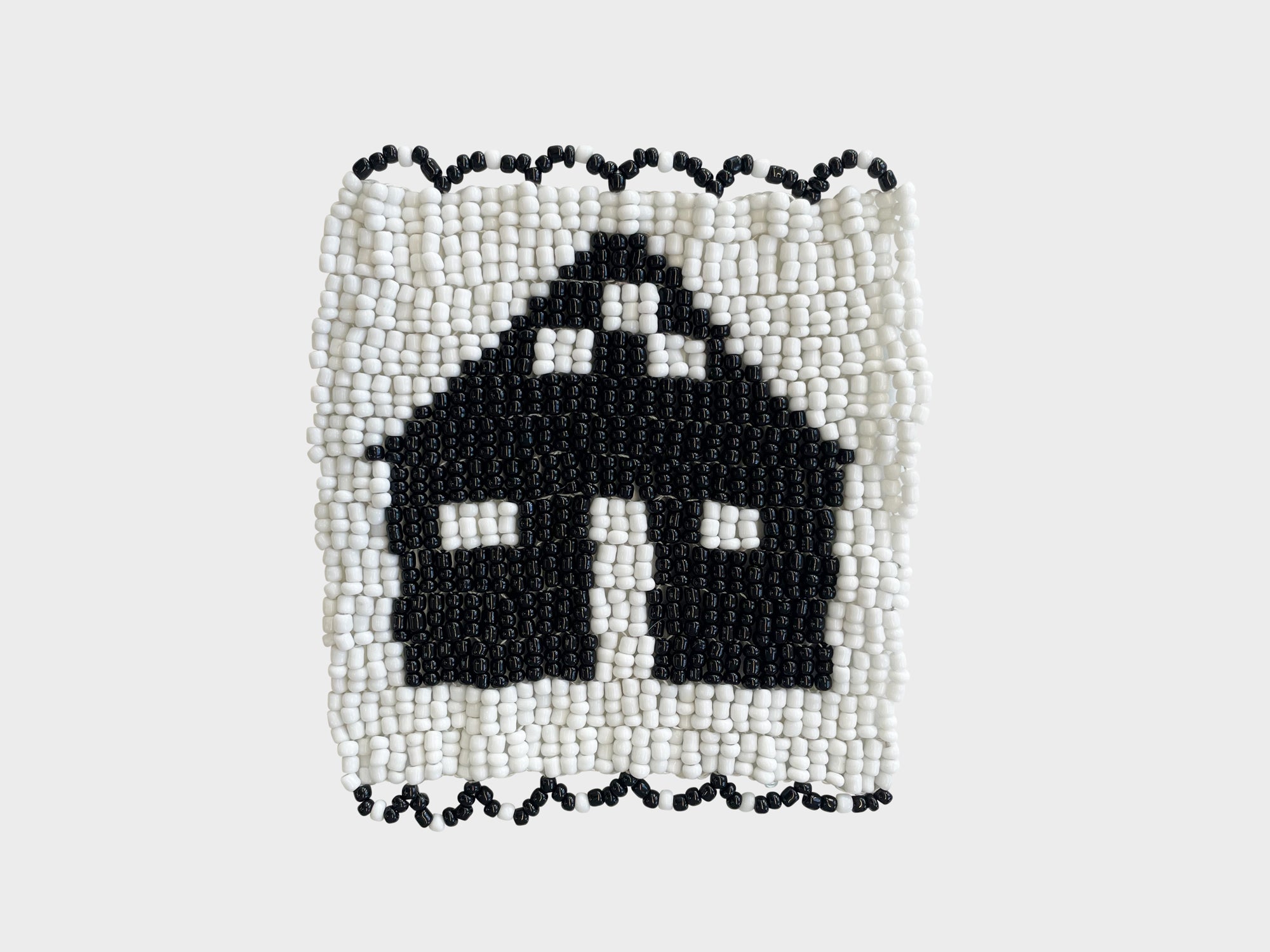 Beaded 'House' Coaster 476