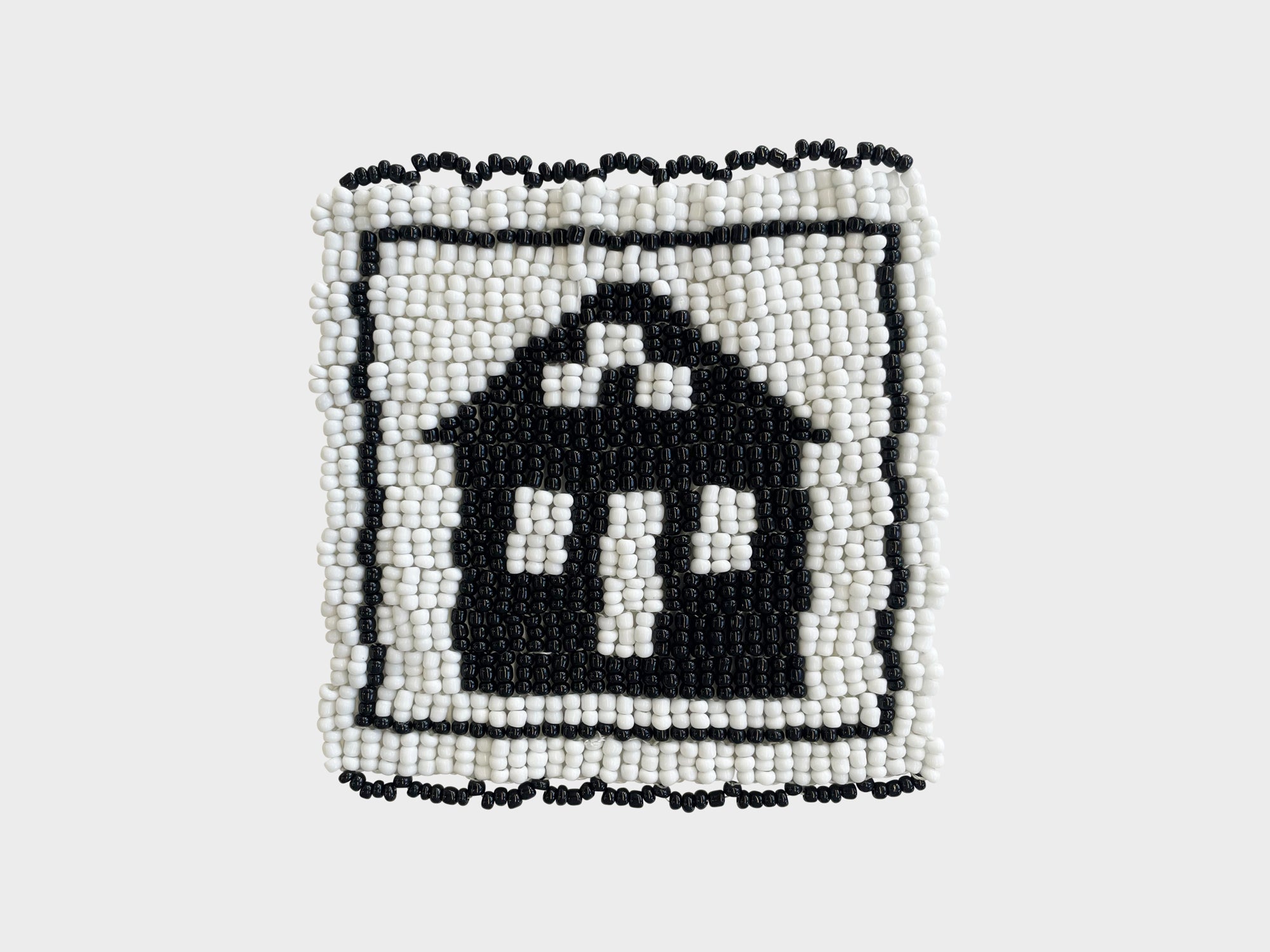 Beaded 'House' Coaster 478