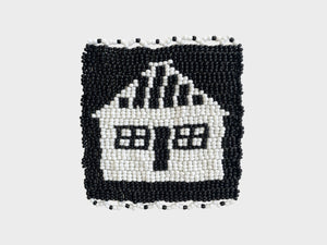 Beaded 'House' Coaster 479