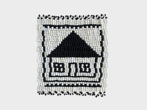 Beaded 'House' Coaster 480