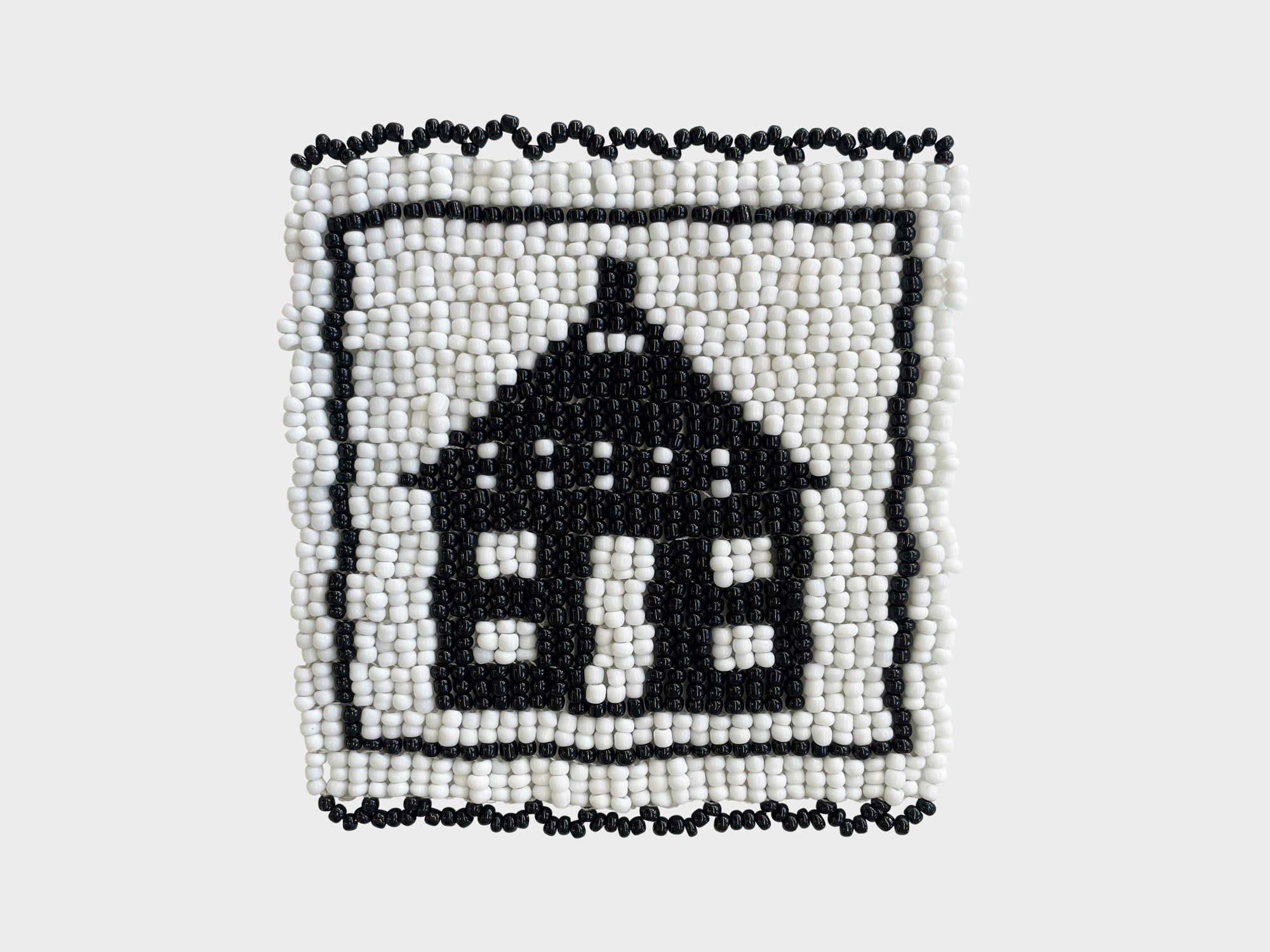 Beaded 'House' Coaster 484