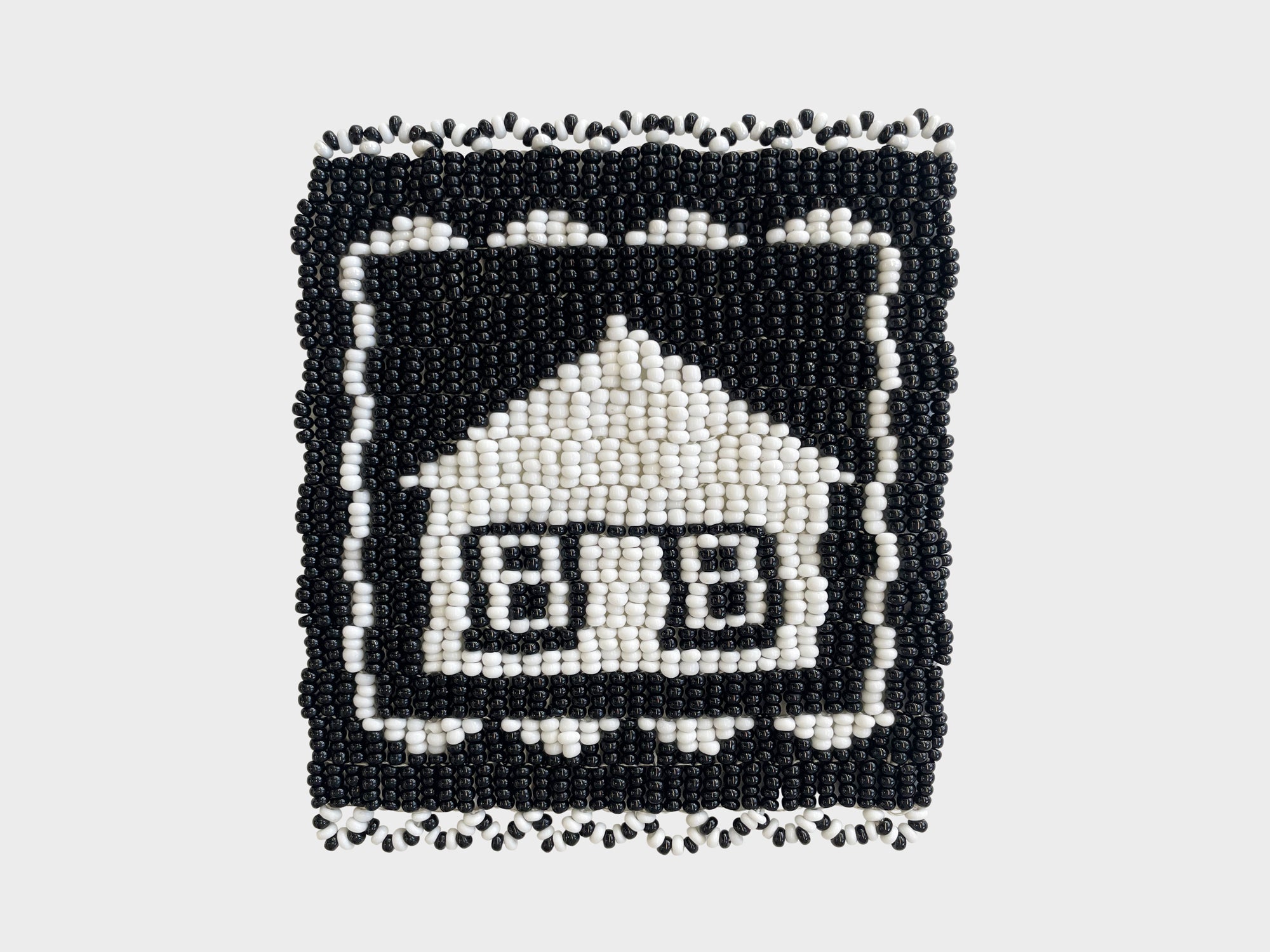 Beaded 'House' Coaster 485