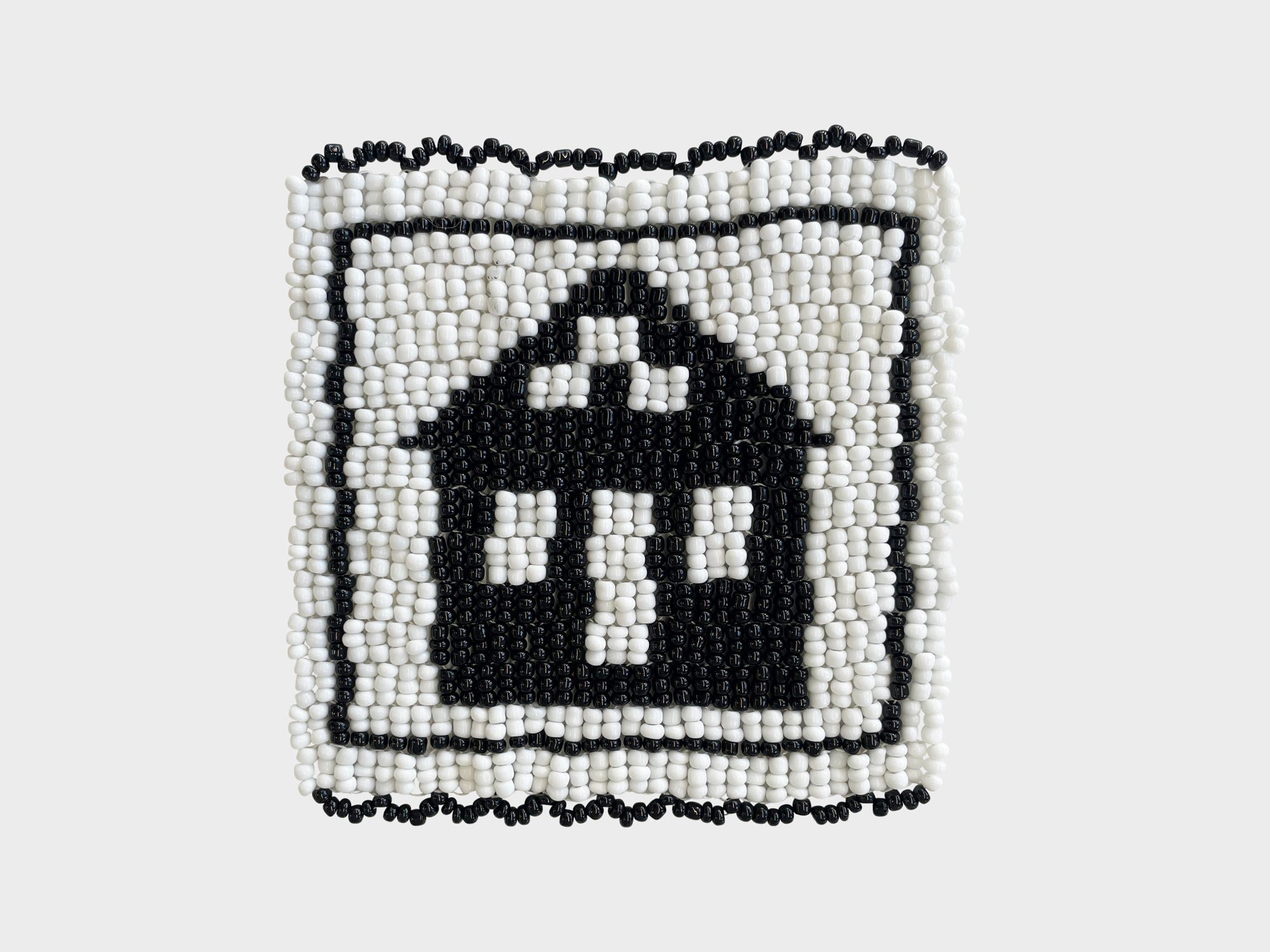 Beaded 'House' Coaster 488