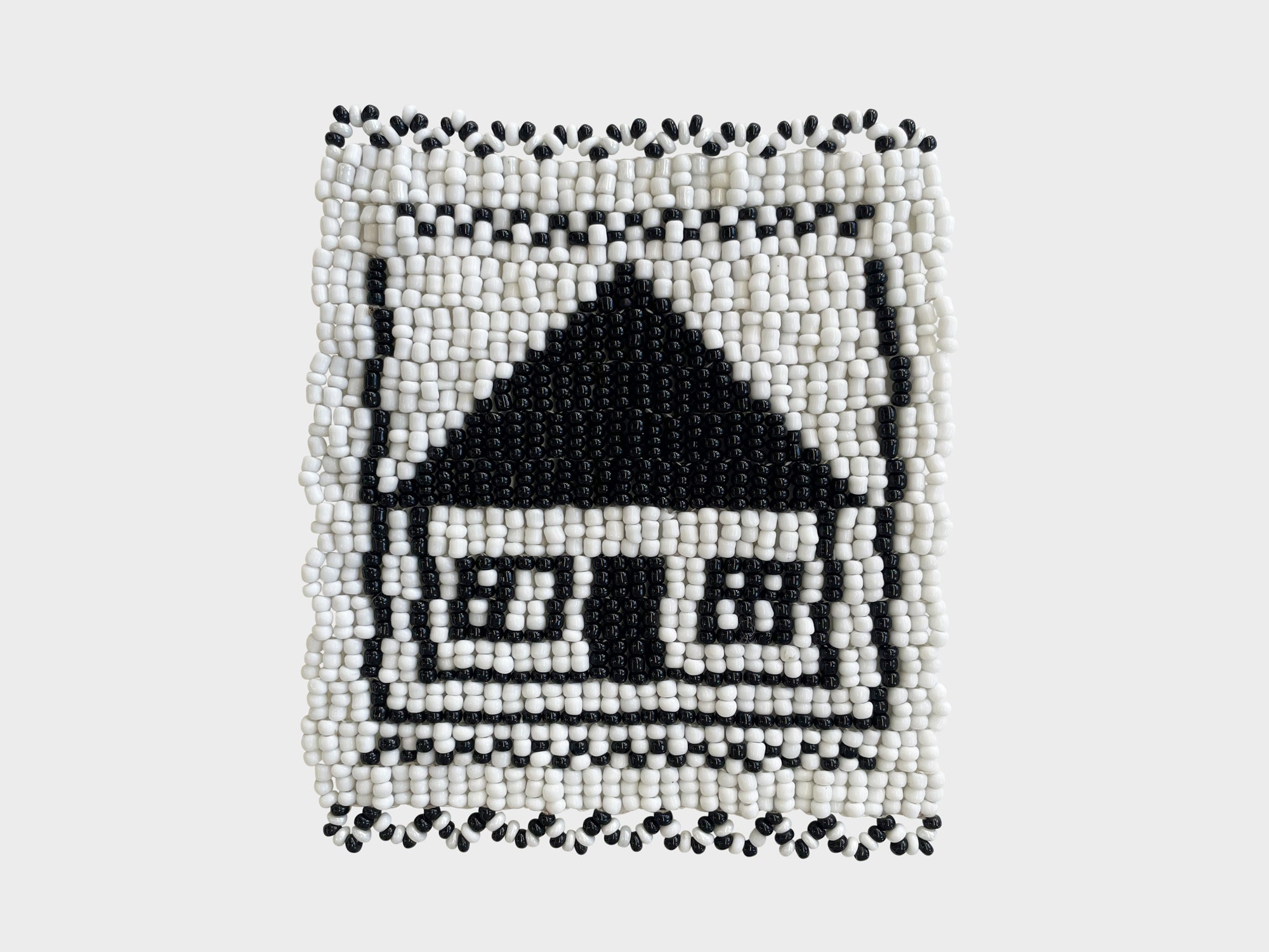 Beaded 'House' Coaster 492