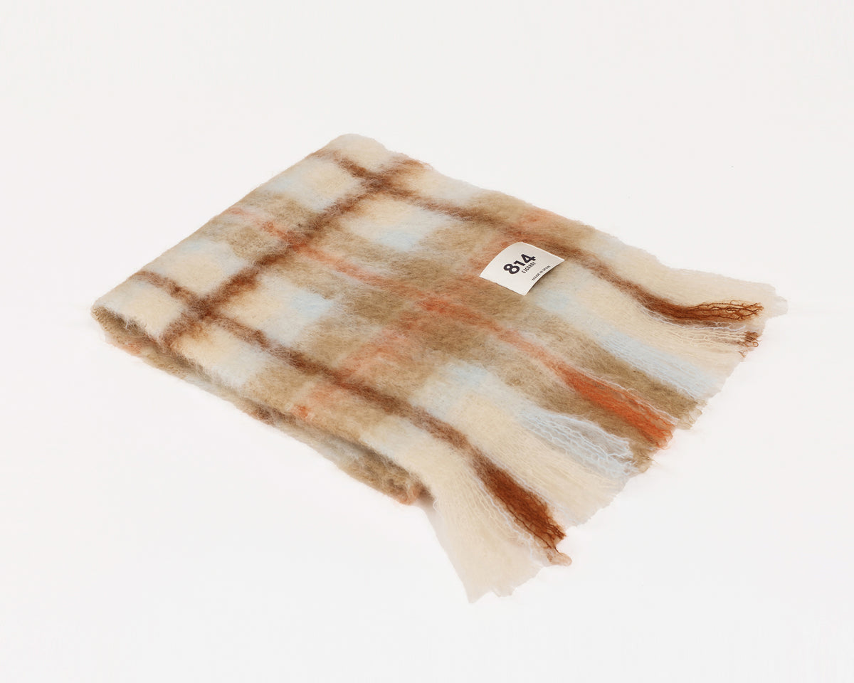 Mohair Scarf by Mantas Ezcaray - Tartan 002