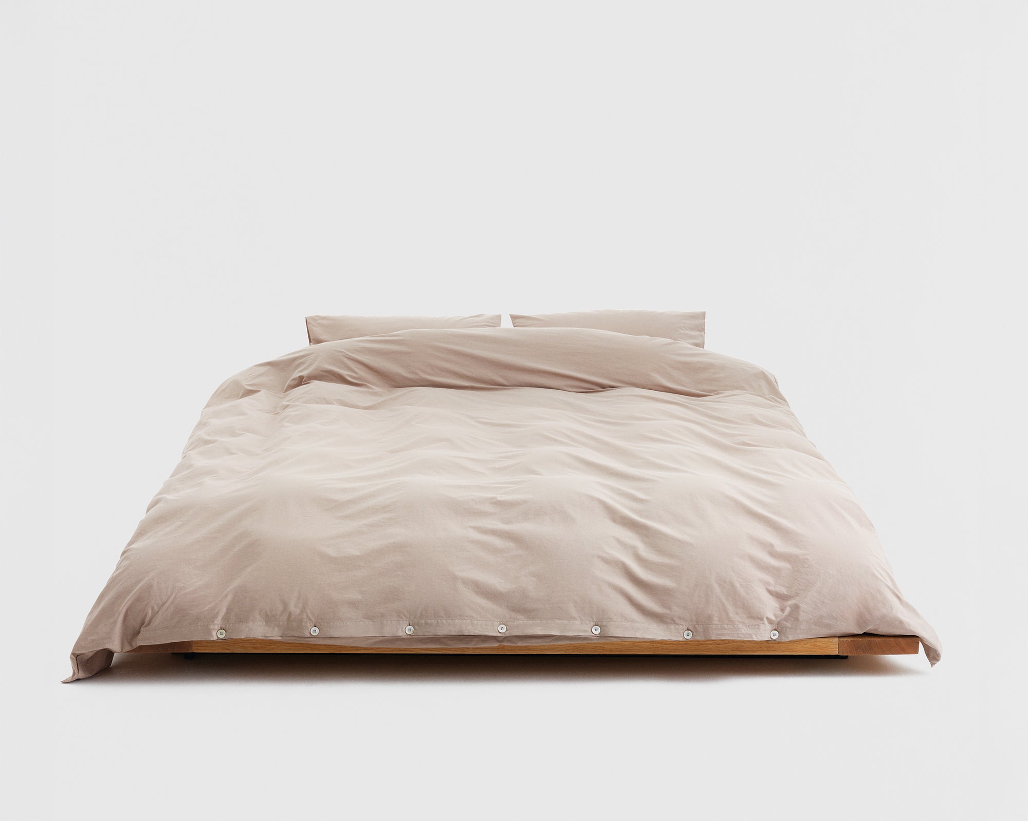 Tekla Cotton Percale Bedding - Clay